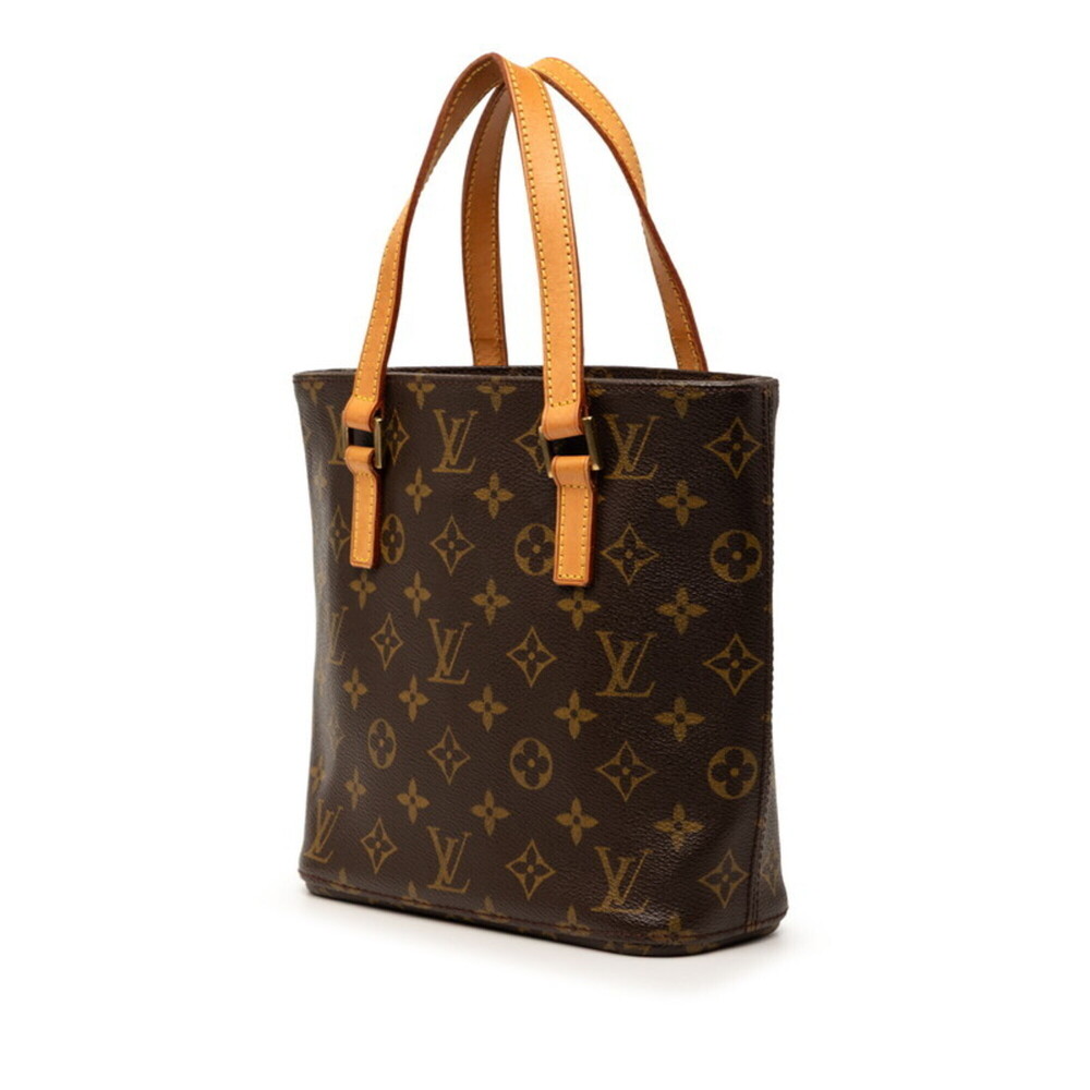 LOUIS VUITTON Authentic Brown Monogram Leather Tote Bag - Picture 2 of 6